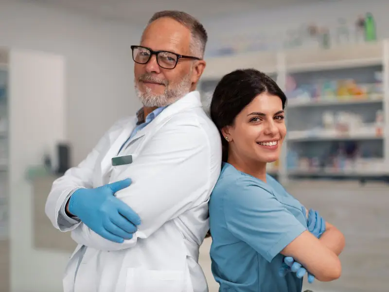 Pharmacist at work